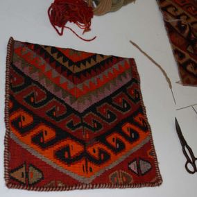Upcycling Kissen aus Teppich