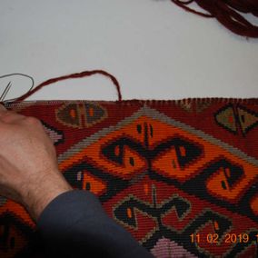 Upcycling Kissen aus Teppich